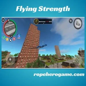 rope hero mod apk vice town feature flying strength