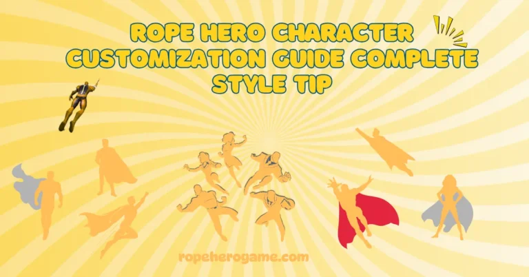 Rope Hero Character Customization Guide Complete Style Tip