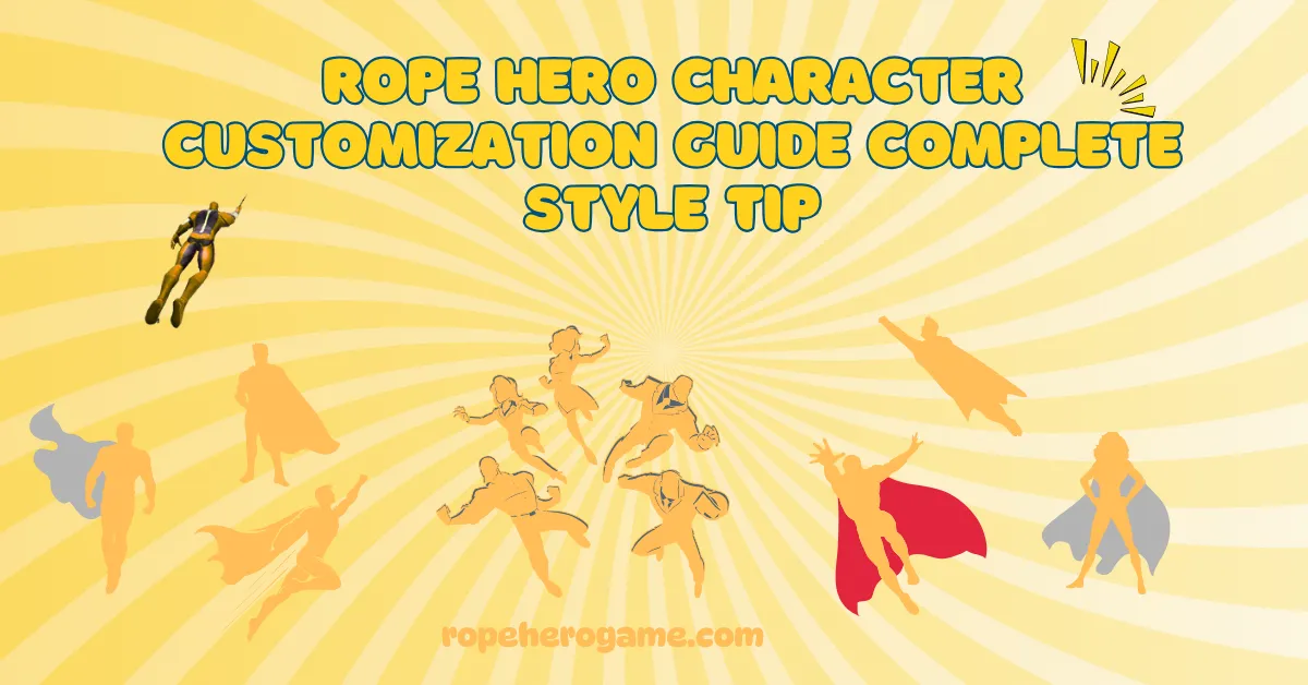 Rope Hero Character Customization Guide Complete Style Tip