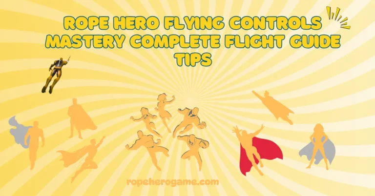 Rope Hero Flying Controls Mastery Complete Flight Guide Tips